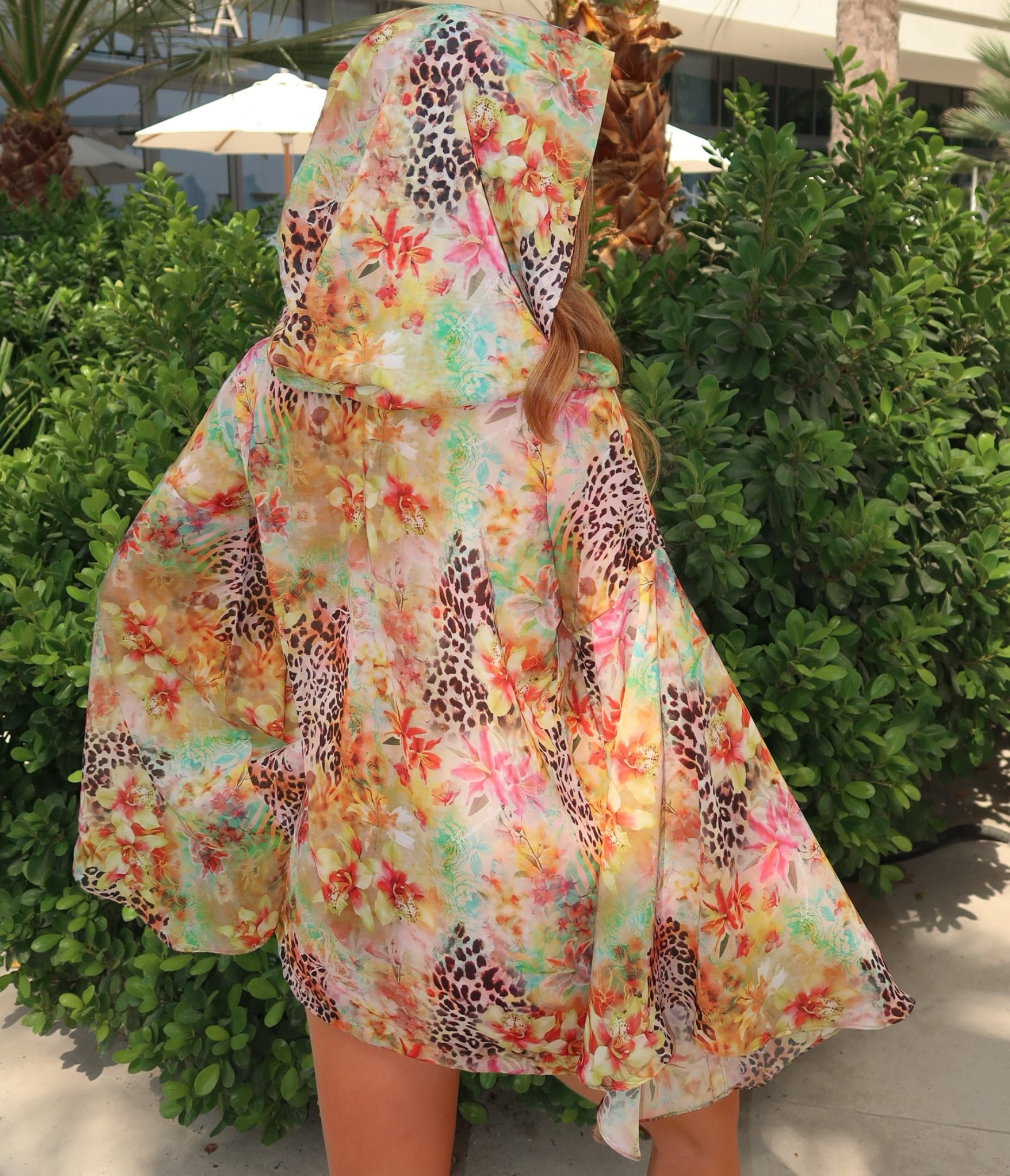 Monaco Flora Hooded Flora Dress ( PRE ORDER UK & ROW )