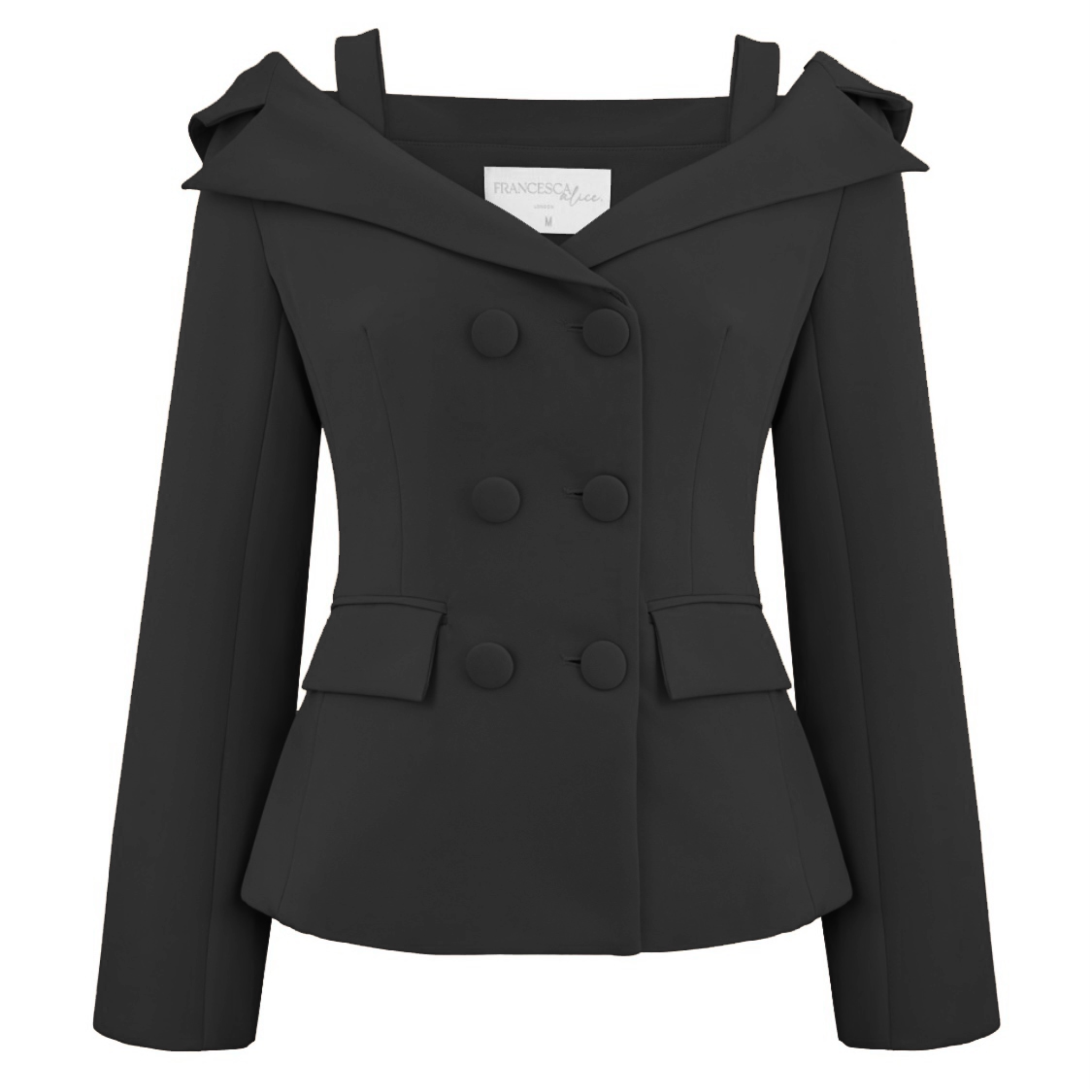 Cold Shoulder Blazer | Black