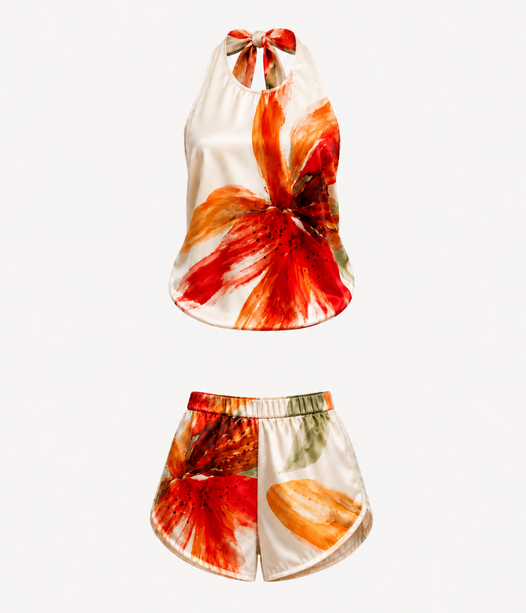 Halter Short Set
