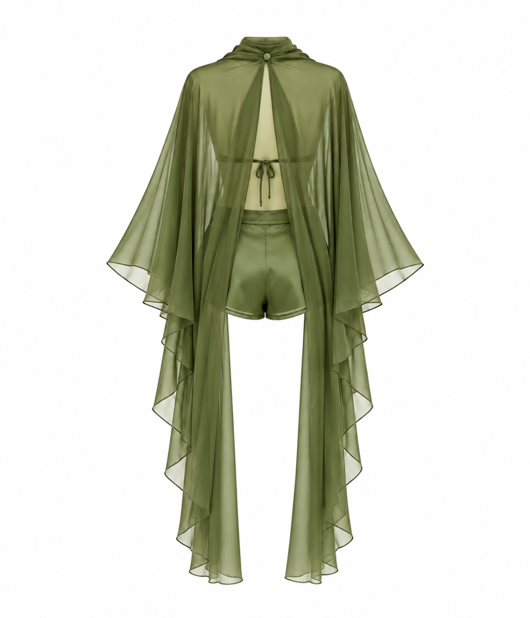 Olive Drape Three Piece Set