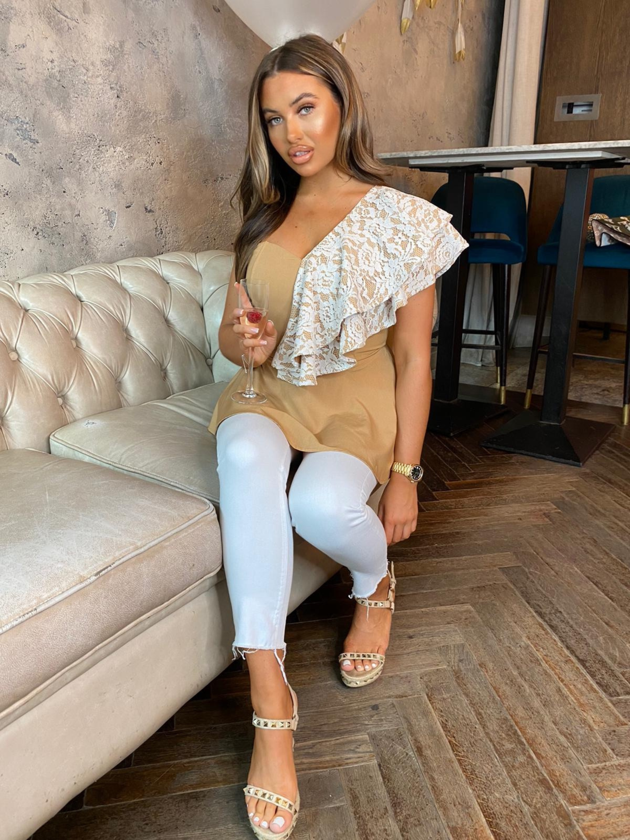 Peplum Top | Sand ( UK & ROW )